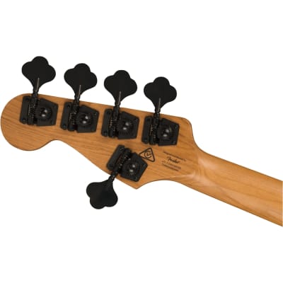 Squier (Fender) Contemporary Active Jazz Bass HH V 5-String, Gunmetal Metallic image 6