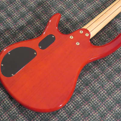 2011 BC Rich Innovator 4-String Bass Orange Burst Figured Maple Top! w/hardshell case image 5
