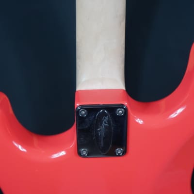 Eklien/Flaxwood Fiesta Klein Red Strat Guitar image 5