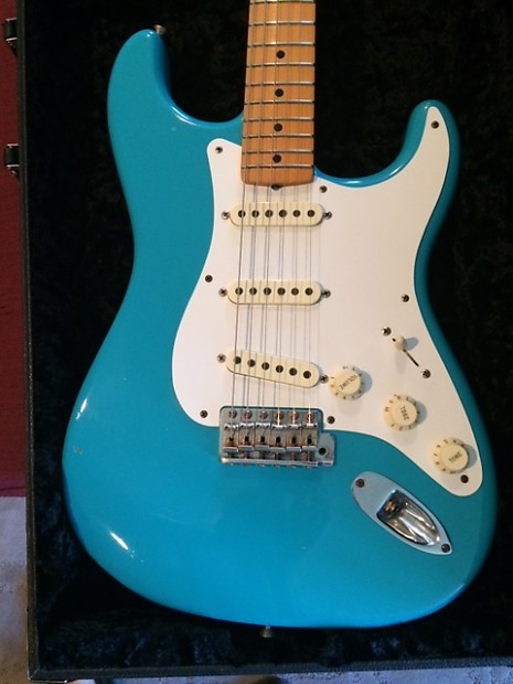 2005 Fender Custom Shop Limited Edition 1956 Relic Stratocaster in Taos Turquoise 7 lbs. 3 oz. image 1