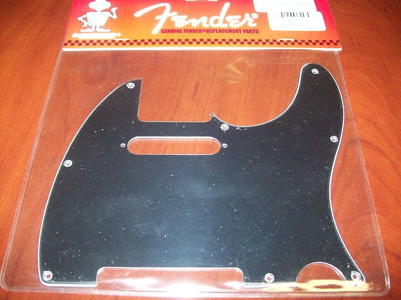 Fender Standard Tele Pickguard, 8 Holes, 3-Ply - BLACK, 099-1356-000 image 1