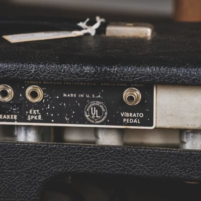 Fender 1966 Bandmaster Black Panel Tube Amplifier Head - Used image 17