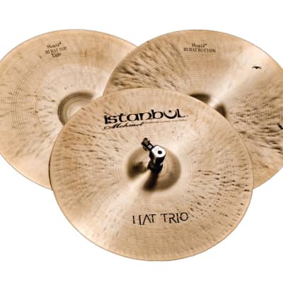 Istanbul Mehmet Traditional 14" Hat Trio Hihat Cymbals. Authorized Dealer. Free Shipping image 1