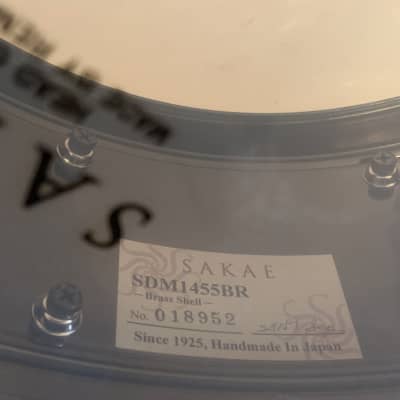 Sakae SDM1455BR Black Nickel Plated Brass 5.5x14" "Black Beauty" Snare Drum image 8