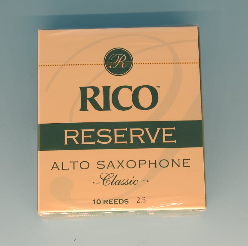 Rico Rico Reserve Alto Saxophone Reeds Free Shipping Unopened Box of 10 strength 2.5