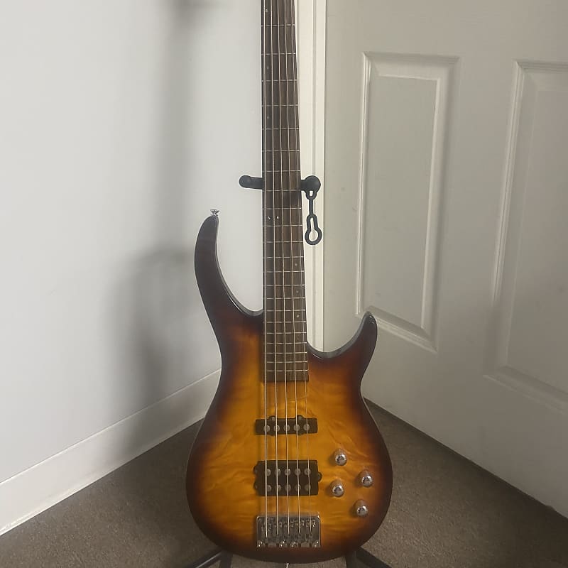 Rogue 5 String Electric Bass Guitar Sunburst Reverb Canada