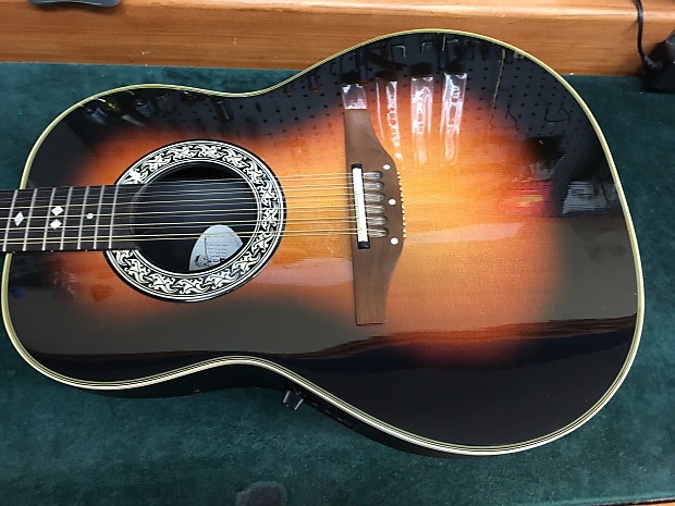 Ovation Custom Balladeer 1755 12 String 1991 Tobacco Sunburst Reverb