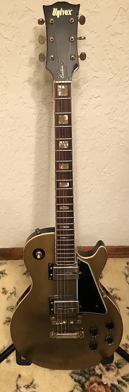 Vintage Rare Univox Les paul 1971 Gold | Reverb