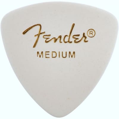 Fender 346 Classic Celluloid Guitar Picks - WHITE - MEDIUM - 72-Pack (1/2 Gross) image 3