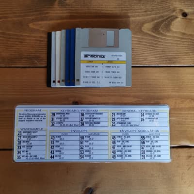 Ensoniq Mirage DSK-8 Keyboard + Parameter Card + Disks! Working drive! image 2