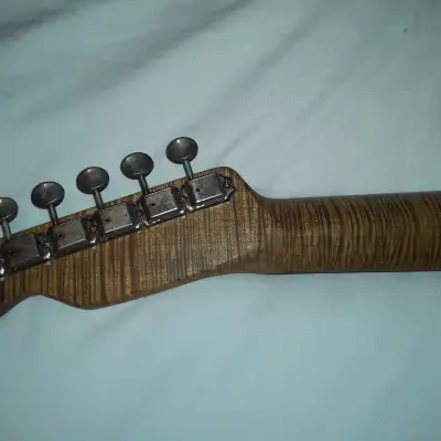 ギター Musikraft Tele 5AFlame Maple Neck Super tiger! Musikraft tele neck roasted maple | eBay
