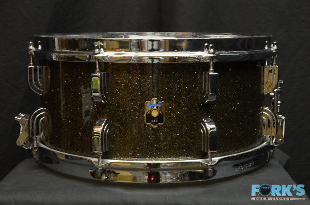 Leedy 6.5x14 Broadway Series Snare Drum Black Sparkle | Reverb