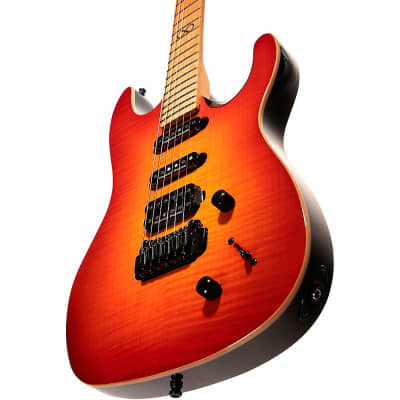 Chapman ML1 Pro Hybrid Electric Guitar Phoenix Red Gloss image 5
