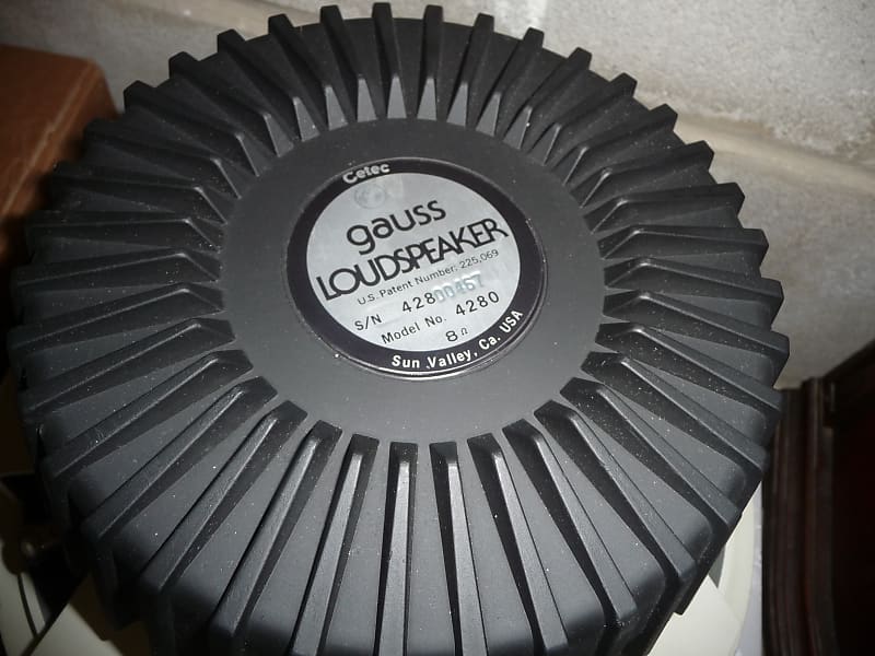 Cetec Gauss Model 4280 12in (1本) ウーハー Gauss=Cetec 4280 12 inch 8 ohm 400 watt | Reverb