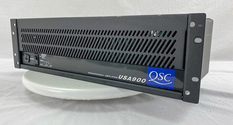 QSC USA 900 パワーアンプ ② QSC USA 900/2 Channel Rack Mount PA Amp – Action Sound Music