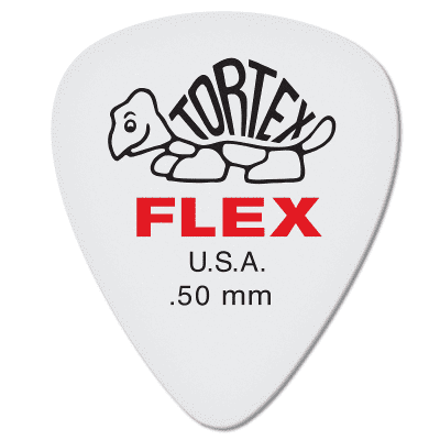 Dunlop 428R050 Tortex Flex Standard .50mm Guitar Picks (72-Pack)