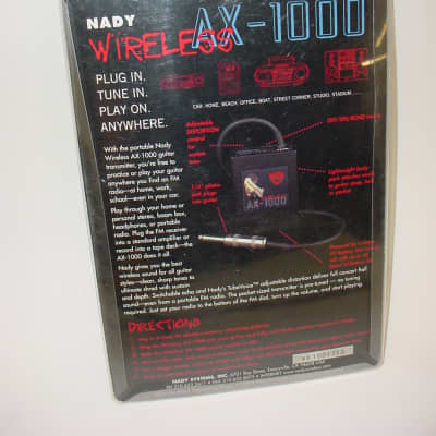Nady AX-1000 FM Radio Wireless Instrument Transmitter With Echo and Distortion Effects image 3