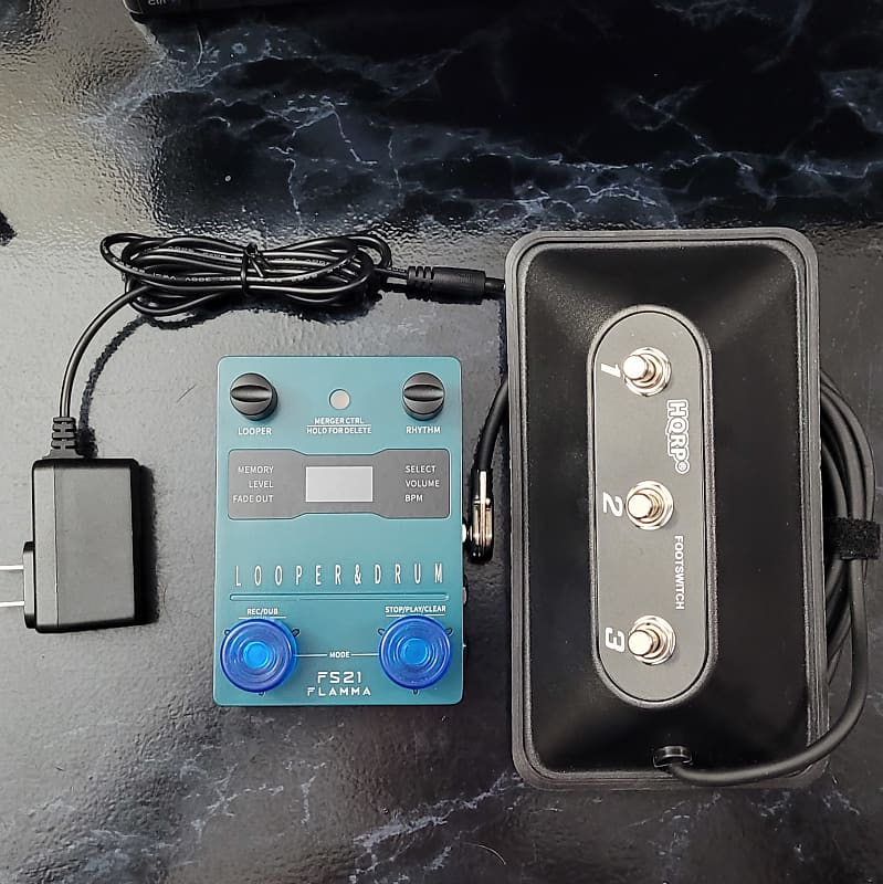 Flamma FS21 stereo Drum machine & Looper with ext. 3 button