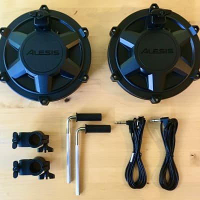 NEW -2 PACK- Alesis  Nitro 8 Inch SINGLE-ZONE Mesh Tom Pad Expansion- 8" Drum, Clamp, Cable - DMPad image 2