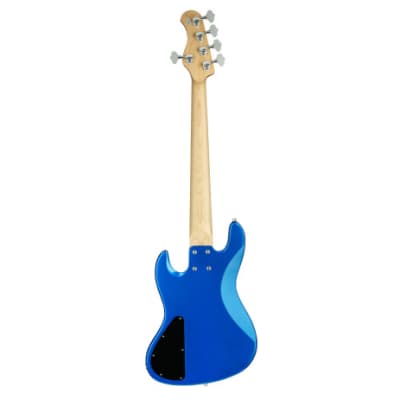Sadowsky MetroExpress 21-Fret Vintage J/J Bass, Maple Fingerboard, 5-String - Solid Ocean Blue Metal image 7