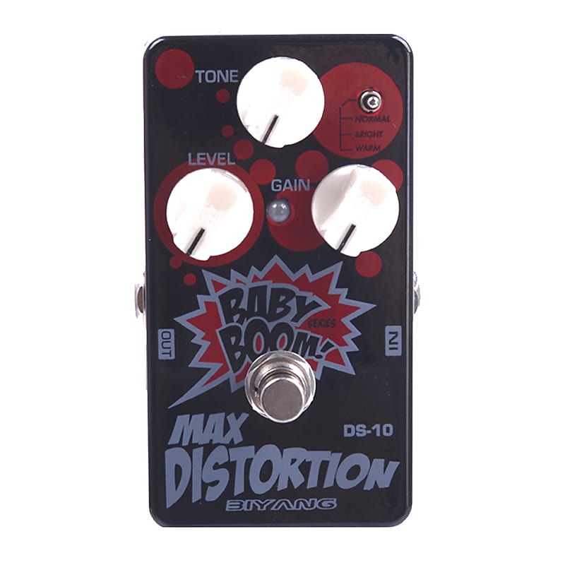 Biyang Baby Boom DS-10 Max Distortion Guitar or Bass Distortion Effect Pedal True Bypass image 1