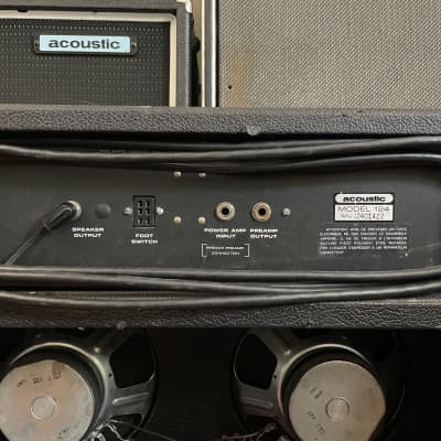 Vintage Acoustic Control Corp Model 124 4x10 Guitar/Bass Combo Amp - 1970’s Made In USA - Original Footswitch Included image 6
