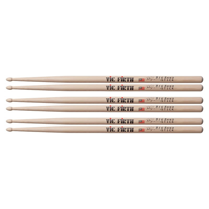 Vic Firth Peter Erskine Big Band Signature Drum Sticks (3 Pair Bundle) image 1