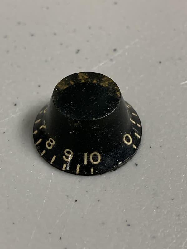 Gibson Top Hat Knob Les Paul Jr Low Knurl Vintage USA 1950's Reverb