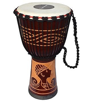 Ecko 65cm Carved Djembe, Lady image 1