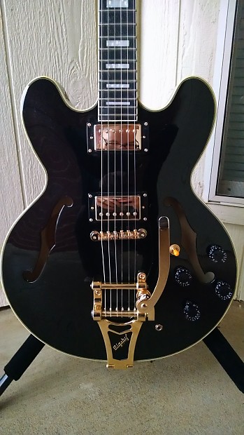 ギター Epiphone Dot ES-355 EB Epiphone Shinichi Ubukata ES-355 Ver.02 Ebony エレキギター