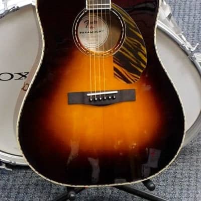 2023 Fender PD-220E Paramount Series Dreadnought Acoustic-Electric Guitar! Vintage Sunburst! VERY NICE!!! image 3
