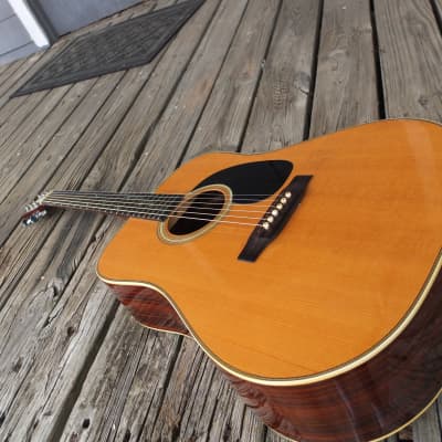 Aria Pro II PW-28 (solid wood MIJ D-28 copy) 70s-80s - Natural for sale