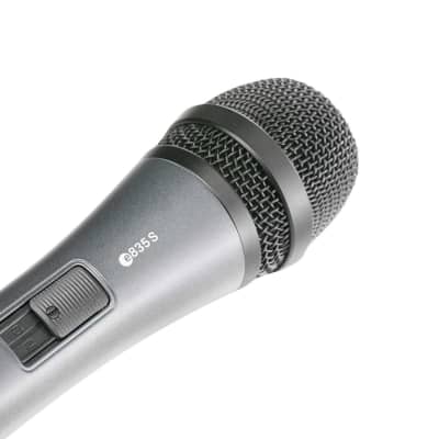 Sennheiser E-835-S Handheld Vocal Microphone w 3-Pin XLR Connection image 3