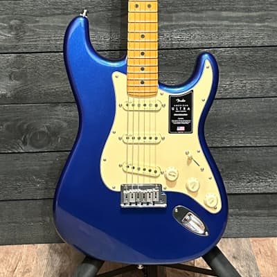 Fender American Ultra Stratocaster USA Cobalt Blue Electric Guitar for sale