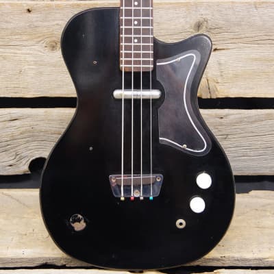 1964 Silvertone 1444 Danelectro Singlecut Bass with Case, Used for sale