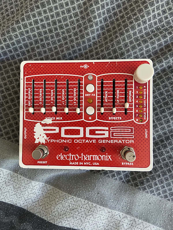 Electro-Harmonix POG2 Polyphonic Octave Generator 2009 - Present - Red / White image 1