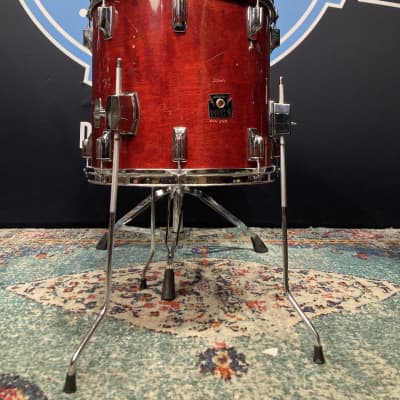 Tama - 14x13" Superstar Tom, Converted into a Floor Tom, Wine Red image 1