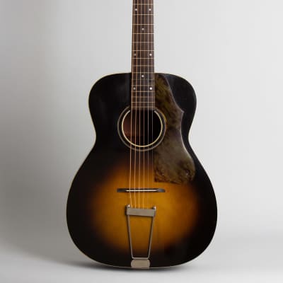 S. S. Stewart Flat Top Acoustic Guitar, made by Regal,  c. 1940, ser. #0636, original bue chipboard case. for sale