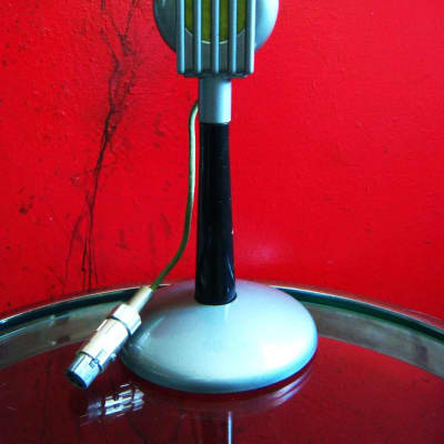 Vintage RARE 1940's Electro-Voice Model 75 carbon Microphone w period Astatic E6G desk stand image 1