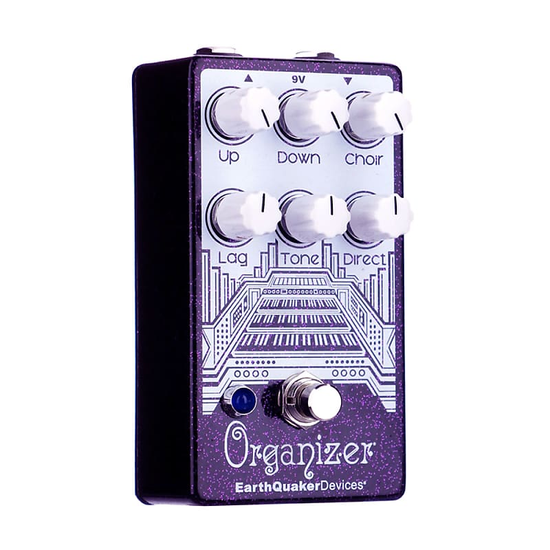 EarthQuaker Devices Organizer V2 Polyphonic Organ Emulator, Purple Sparkle  (Gear Hero Exclusive)