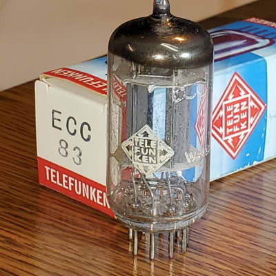 Telefunken 12AX7 Ribbed Plate Tubes, Diamond Plate, West Telefunken 12AX7 Ribbed Plate Tubes, Diamond Plate, West