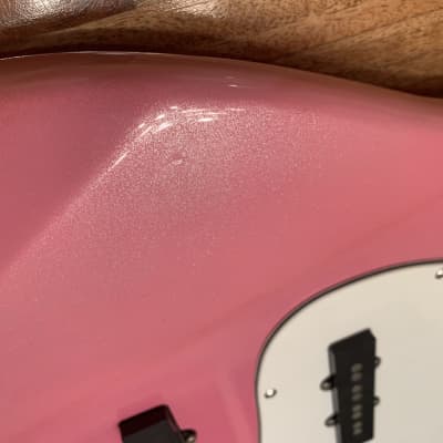 Loaded Huntington Jazz Bass Body Pink Pearl Metallic image 2