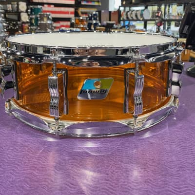 Ludwig Vistalite Reissue 5x14 inch Snare Drum 2010 - Amber image 1