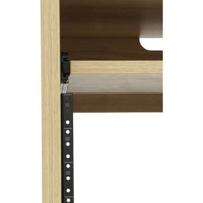 Gator Elite Furniture Series 10U Studio Rack Table in Natural Maple Matte Finish GFW-ELITEDESKRK-MPL image 7