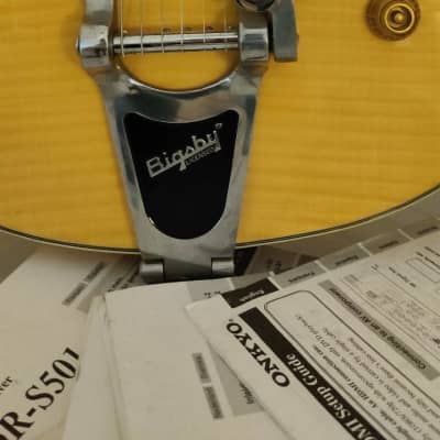 Alden Dorchester semi hollow electric guitar with bigsby b70 vibrato tremolo image 2