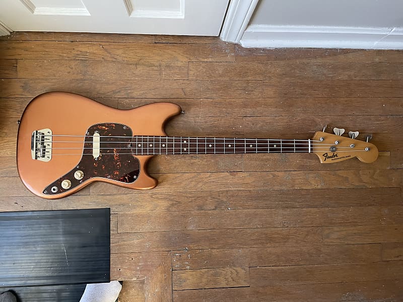 Vintage 1971 Fender Musicmaster Electric Bass Guitar Short Reverb