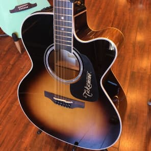 Takamine P6JC-12 BSB Pro Series 6 12-String Jumbo Cutaway Acoustic/Electric Guitar Brown Sunburst Gloss