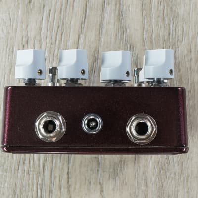 Fuzzrocious Grey Stache Fuzz Guitar Effects Pedal Octave Jawn Mod Black Cherry image 4