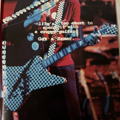 Hamer Catalog 1996 Standard artist Archtop eclipse 12 string special mirage Duo Tone. P-90 T 51 vintage S Daytona Californian chaparral bass Cruise bass slammer image 3