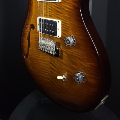2023 PRS CE 24 Semi-Hollow Black Amber #080 image 5